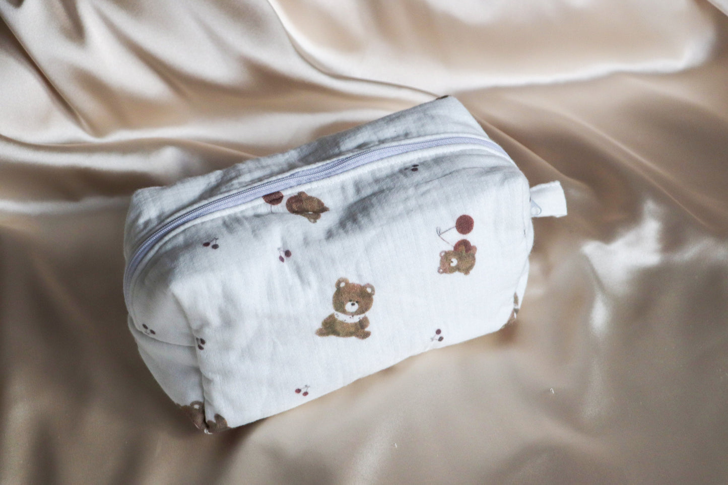 Teddy Bear Handmade Makeup Bag