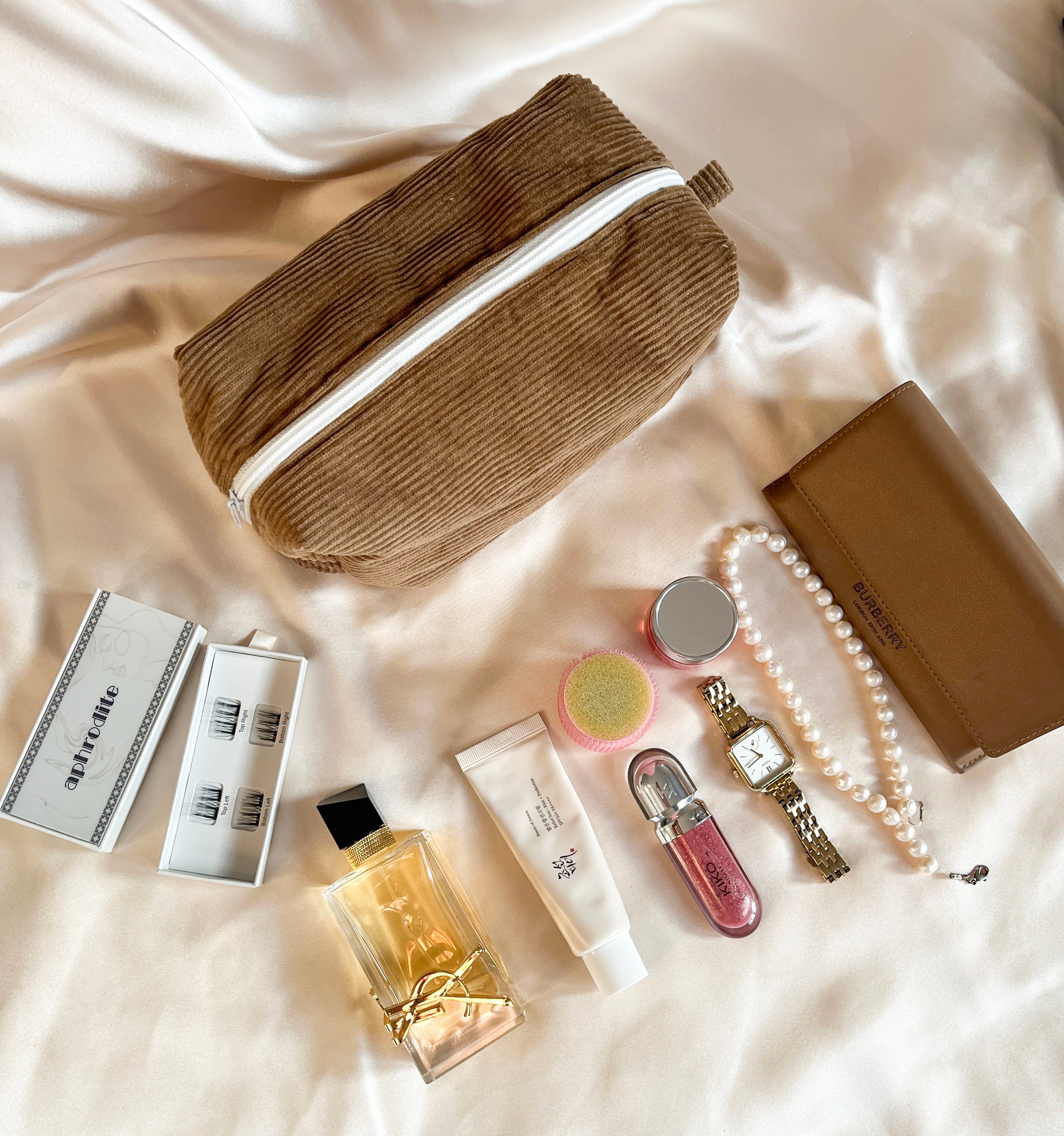 Velvet Charm Handmade Makeup Bag