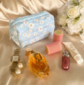 Golden Bloom Handmade Makeup Bag